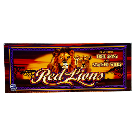 Red Lions Slot Glass
