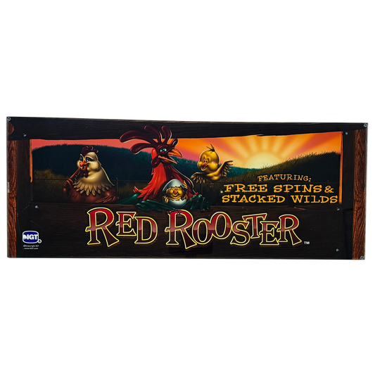 Red Rooster Slot Glass
