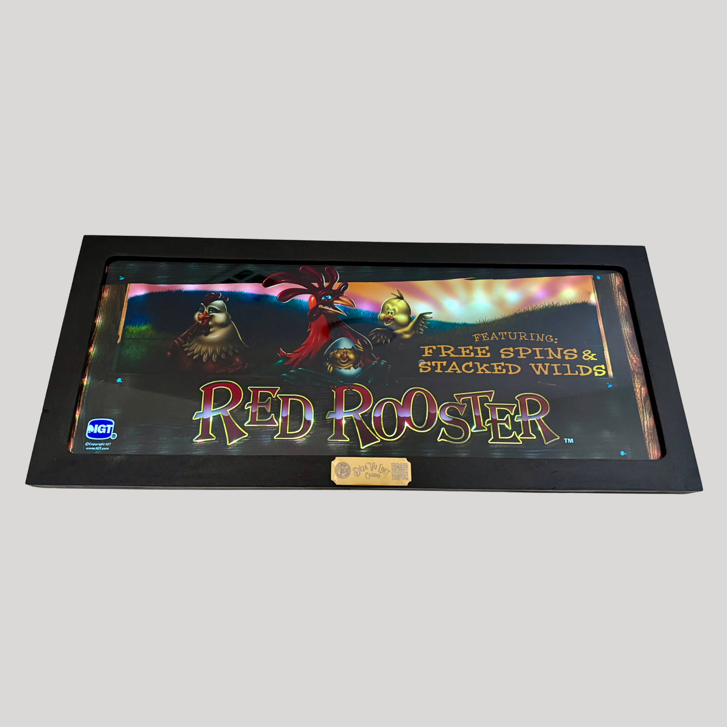 Red Rooster Slot Glass