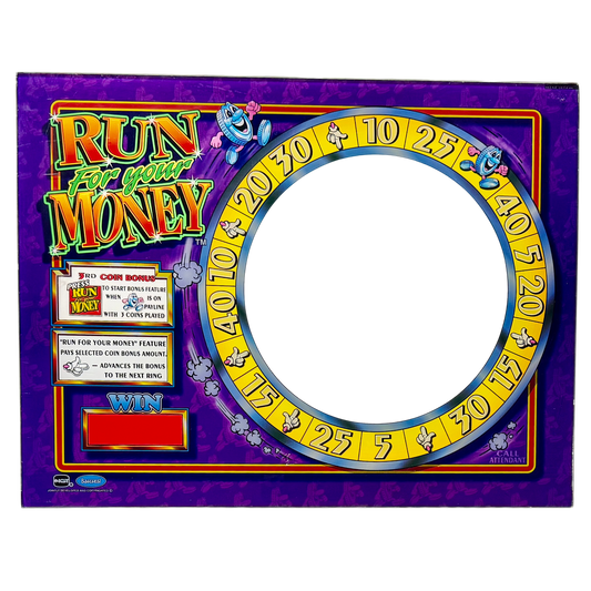 Run For Your Money Jumbo Slot Glass