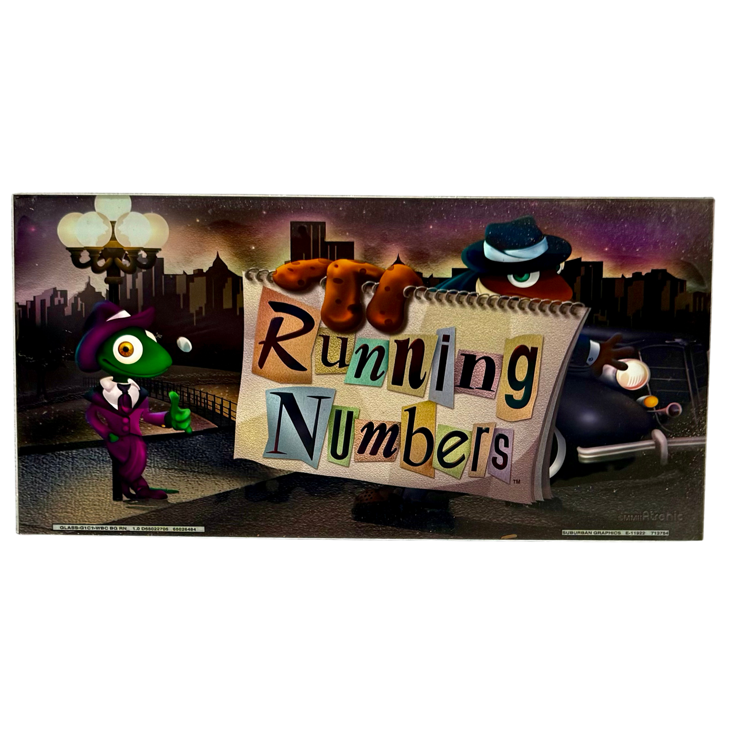 Running Numbers Slot Glass