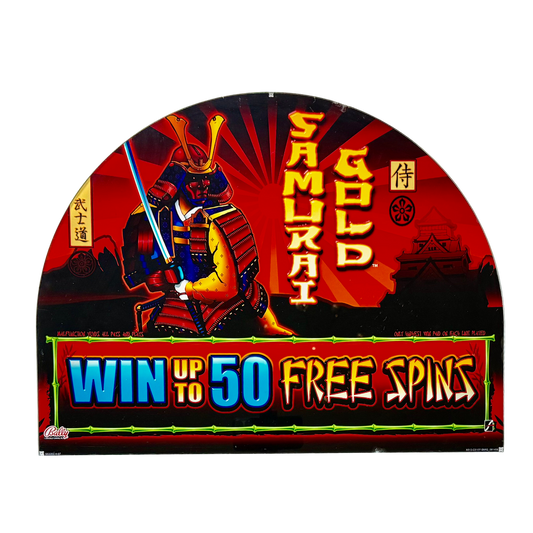 Samurai Gold Jumbo Slot Glass