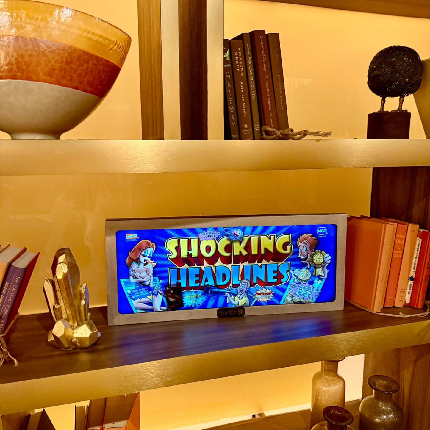 Shocking Headlines Slot Glass