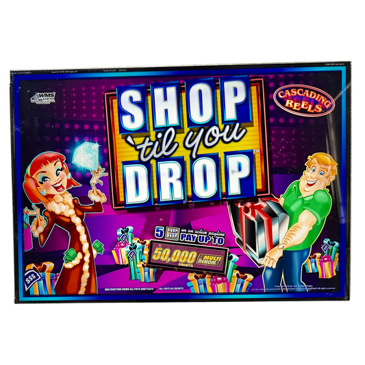 Shop 'Til You Drop Jumbo Slot Glass