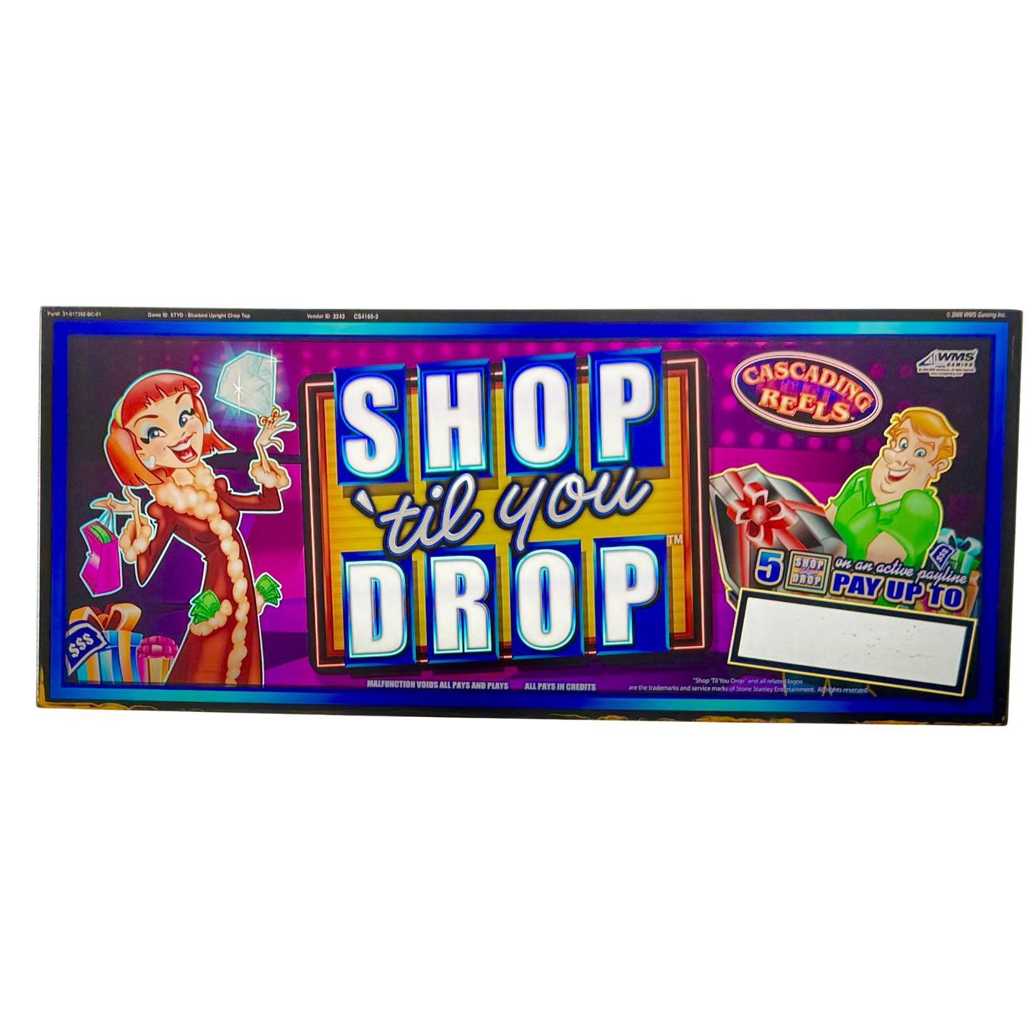 Shop 'Til You Drop Slot Glass