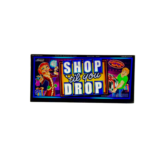 Shop 'Til You Drop Slot Glass