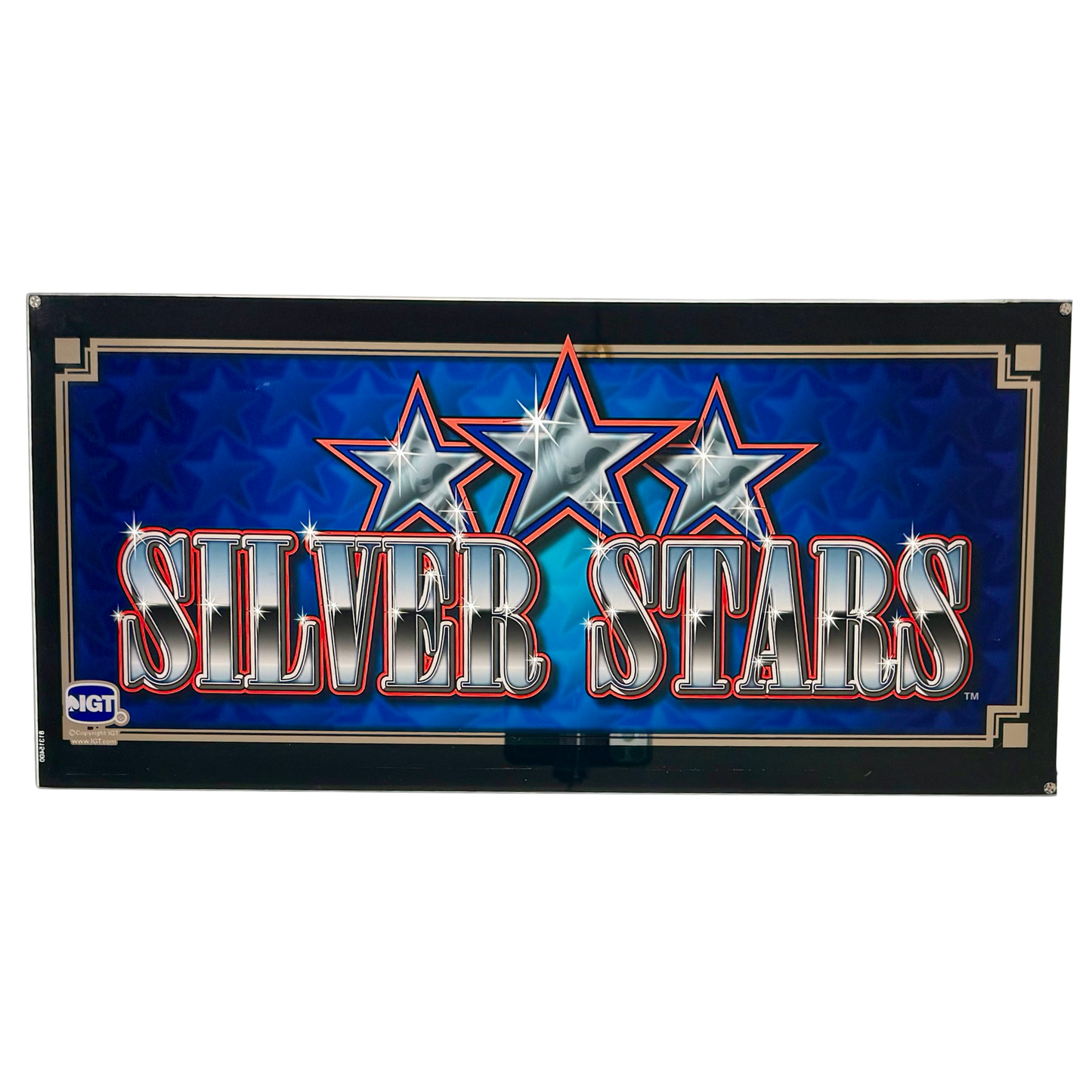Silver Stars Slot Glass