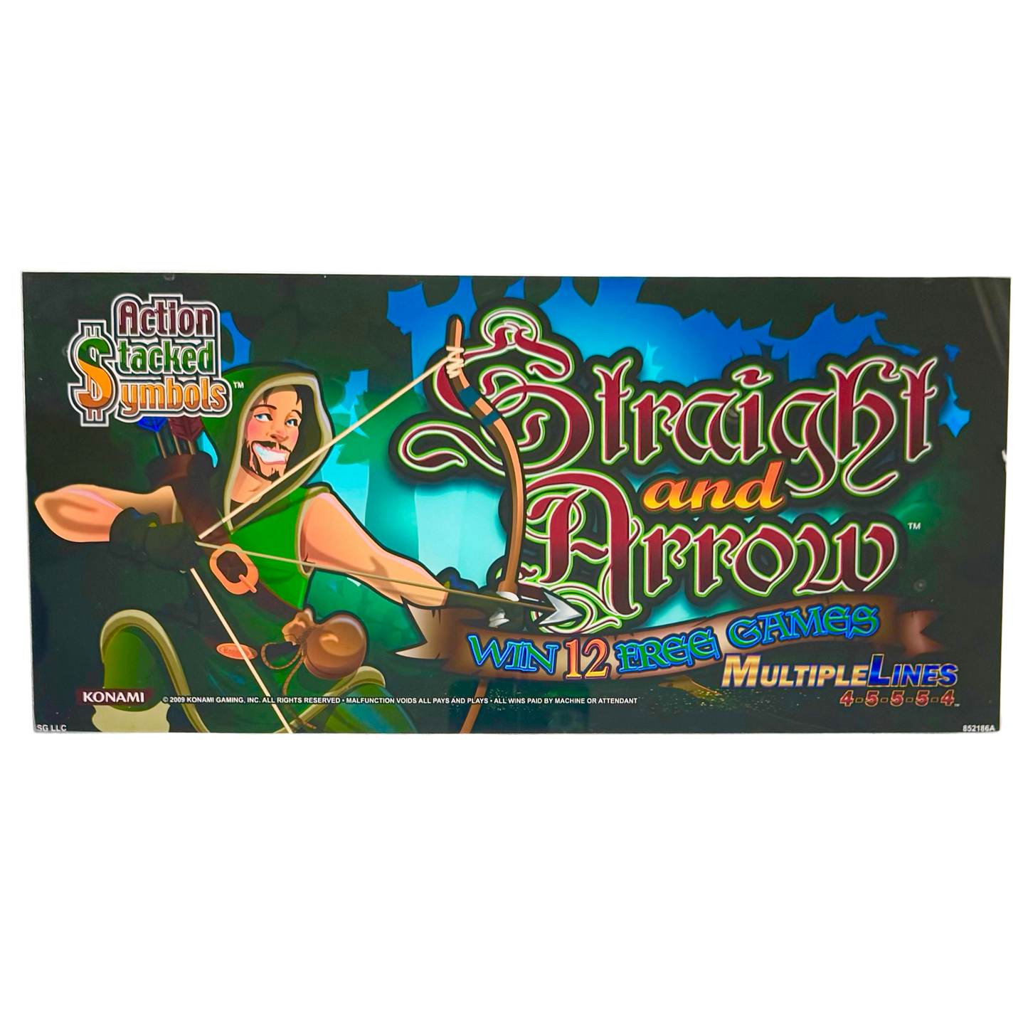 Straight And Arrow Slot Glass