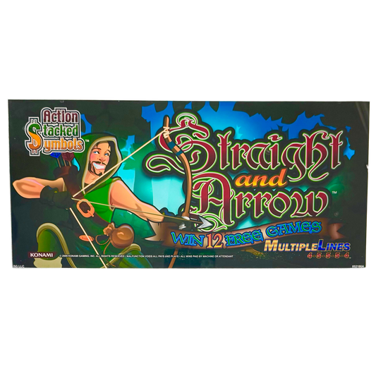Straight And Arrow Slot Glass