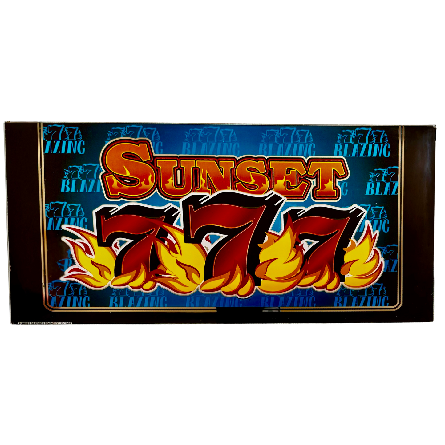 Sunset 777 Slot Glass