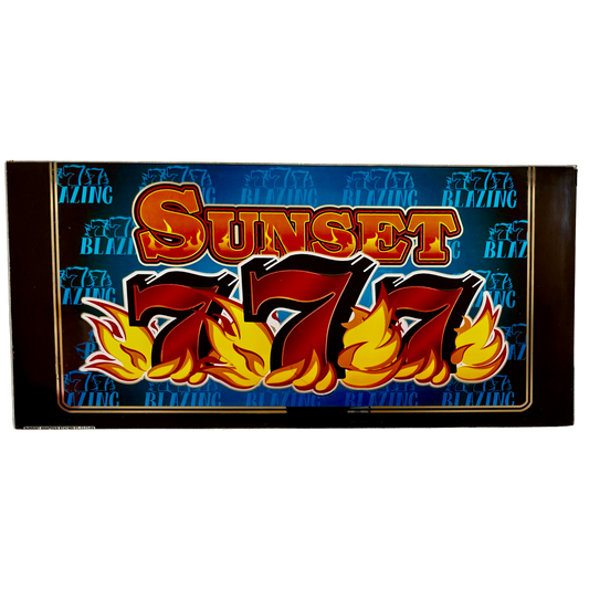Sunset 777 Slot Glass