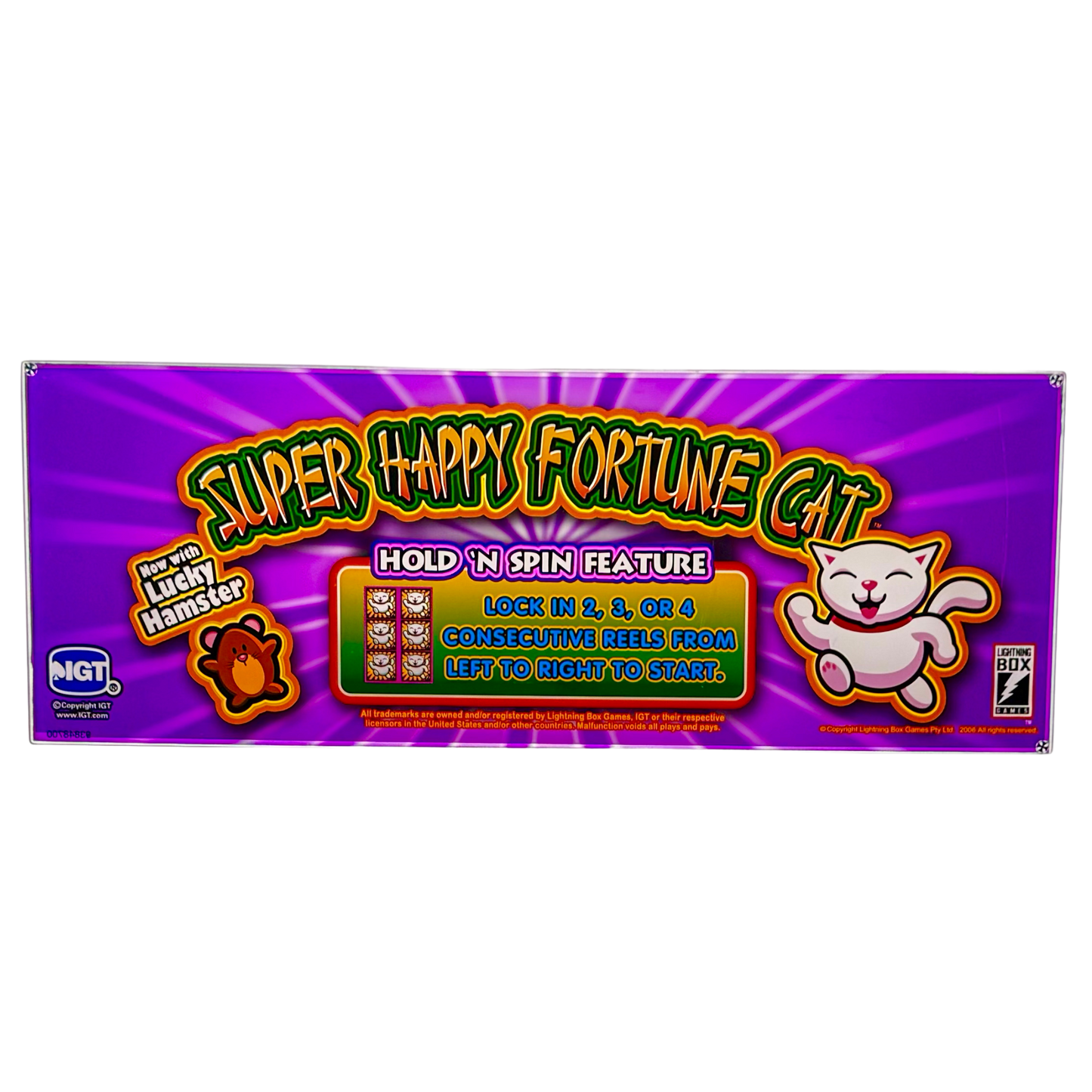 Super Happy Fortune Cat Slot Glass
