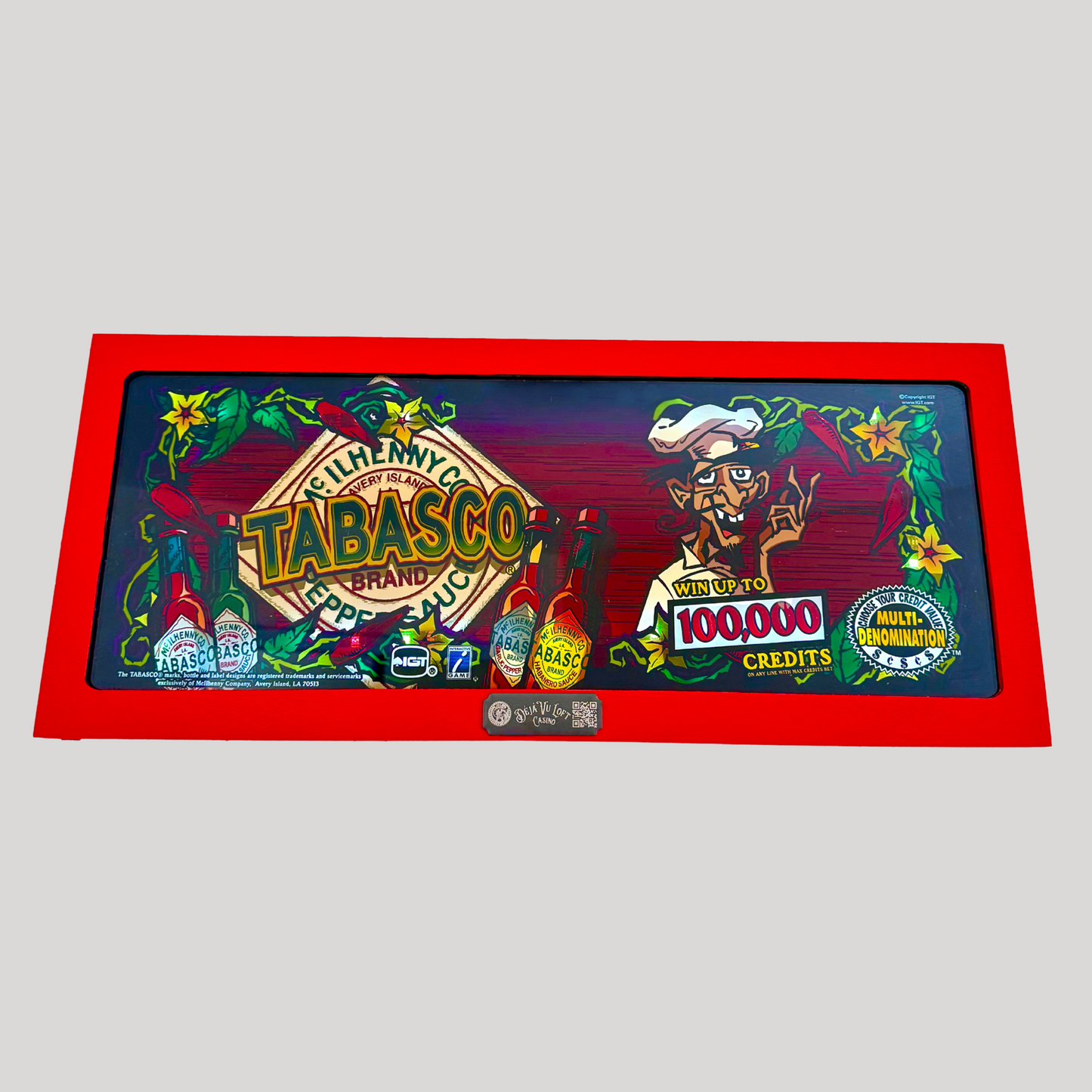 Tabasco Slot Glass