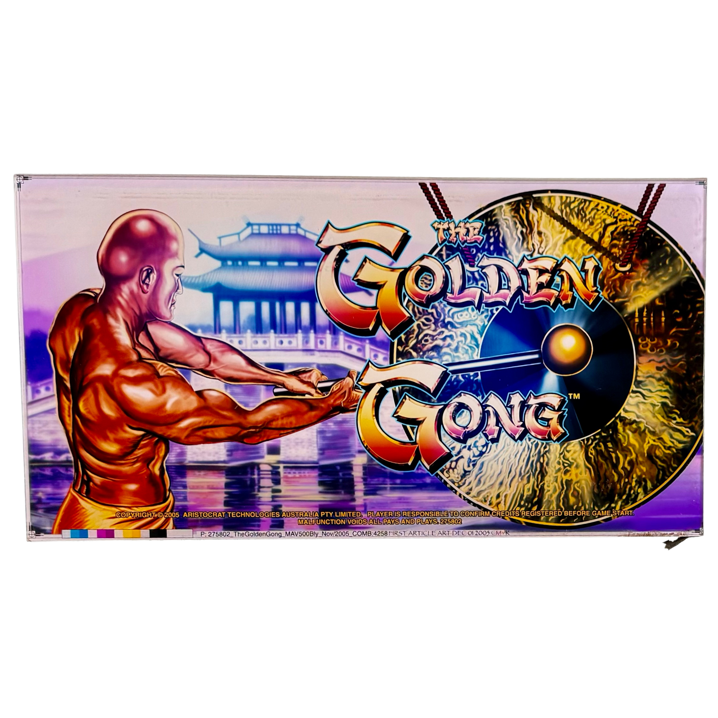 The Golden Gong Slot Retro Acrylic