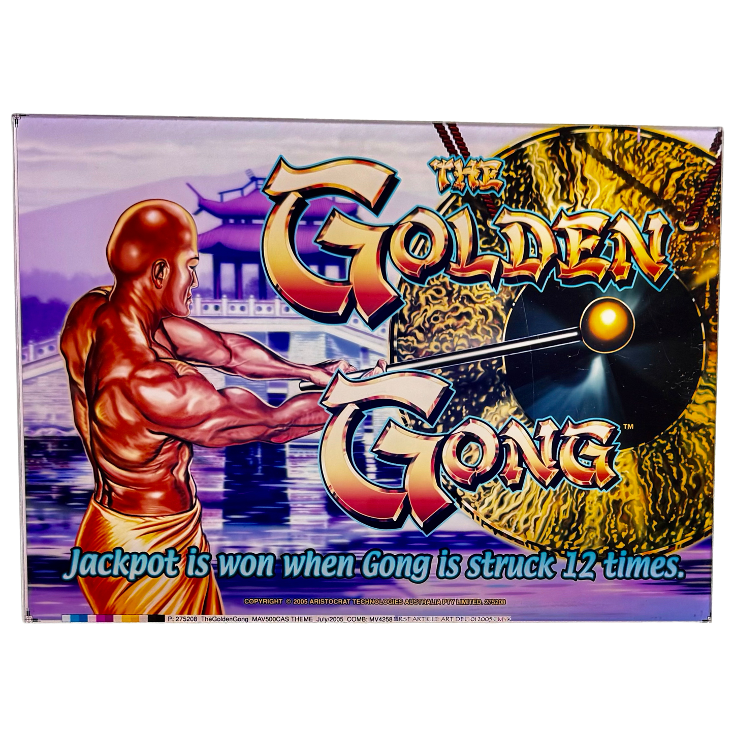 The Golden Gong Slot Retro Acrylic