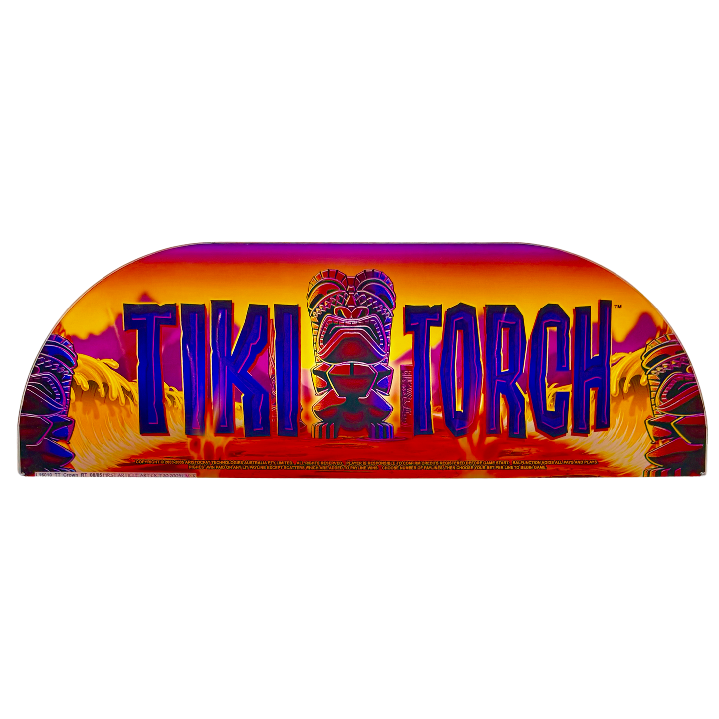 Tiki Torch Slot Retro Acrylic