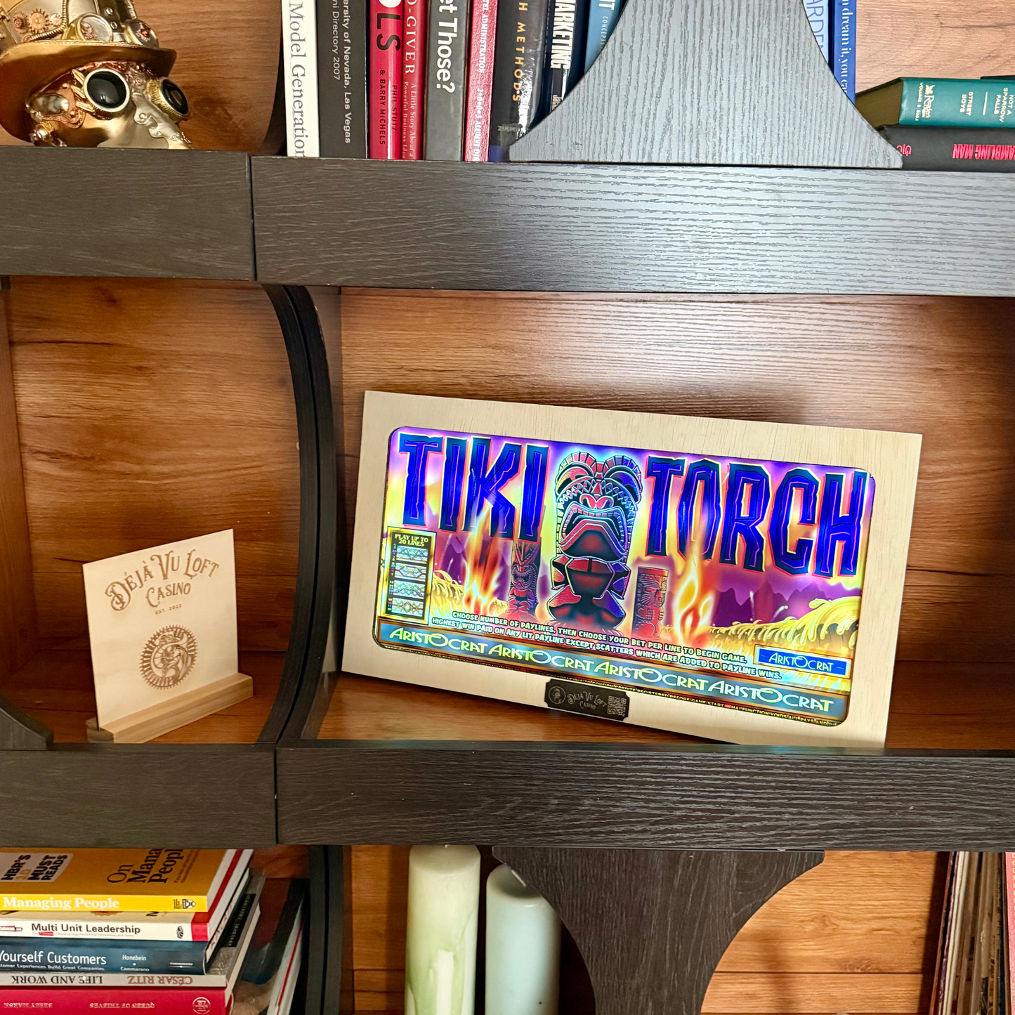 Tiki Torch Slot Retro Acrylic
