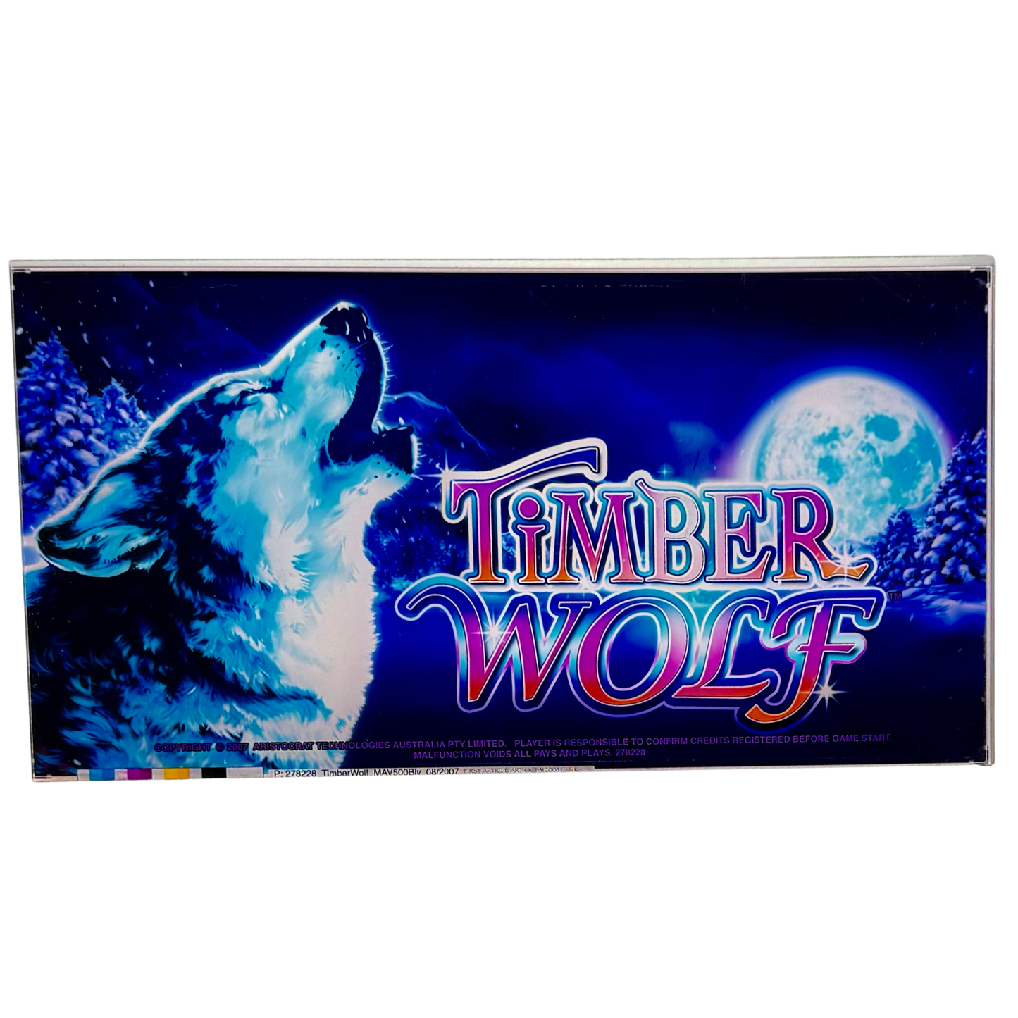 Timber Wolf Slot Retro Acrylic