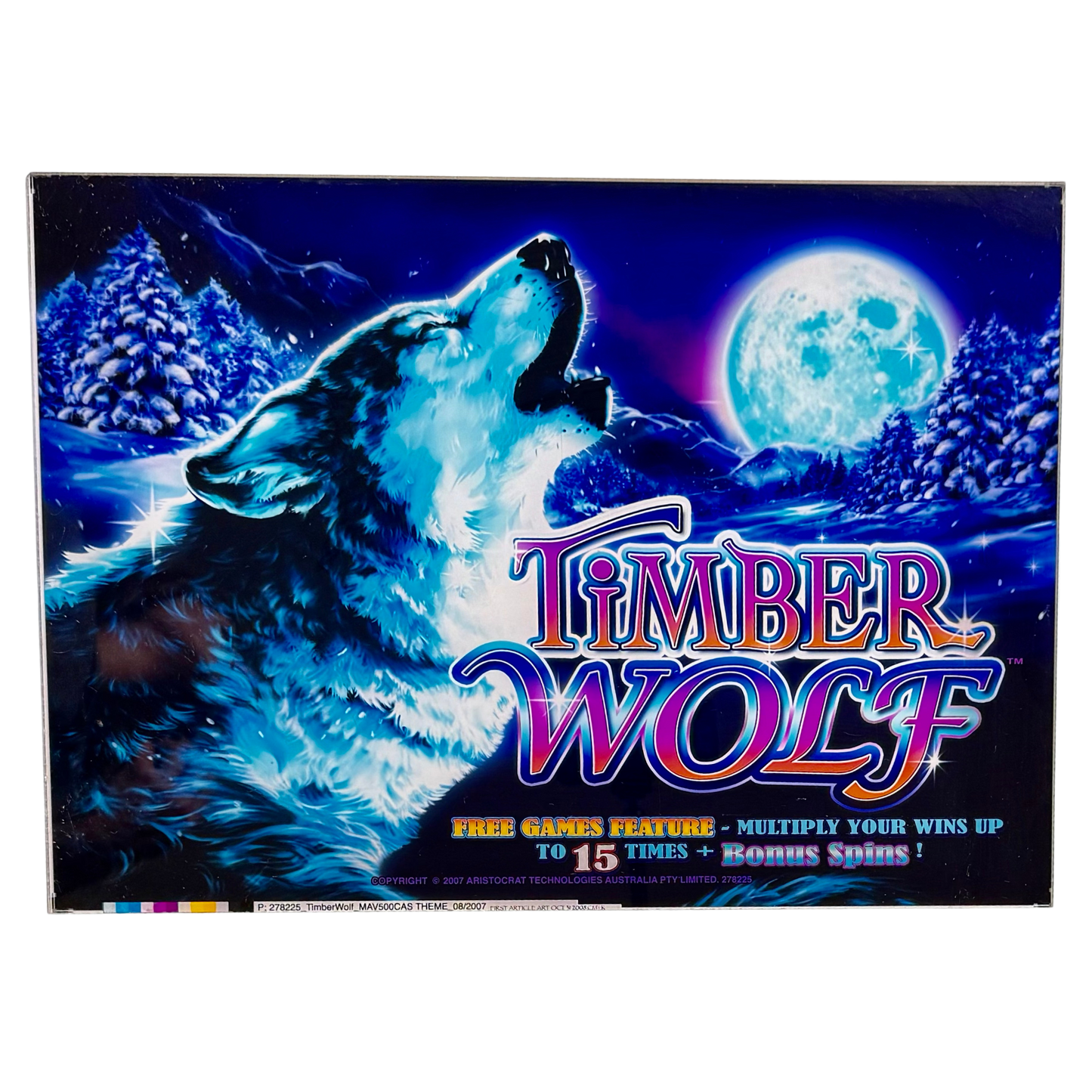 Timber Wolf Slot Retro Acrylic