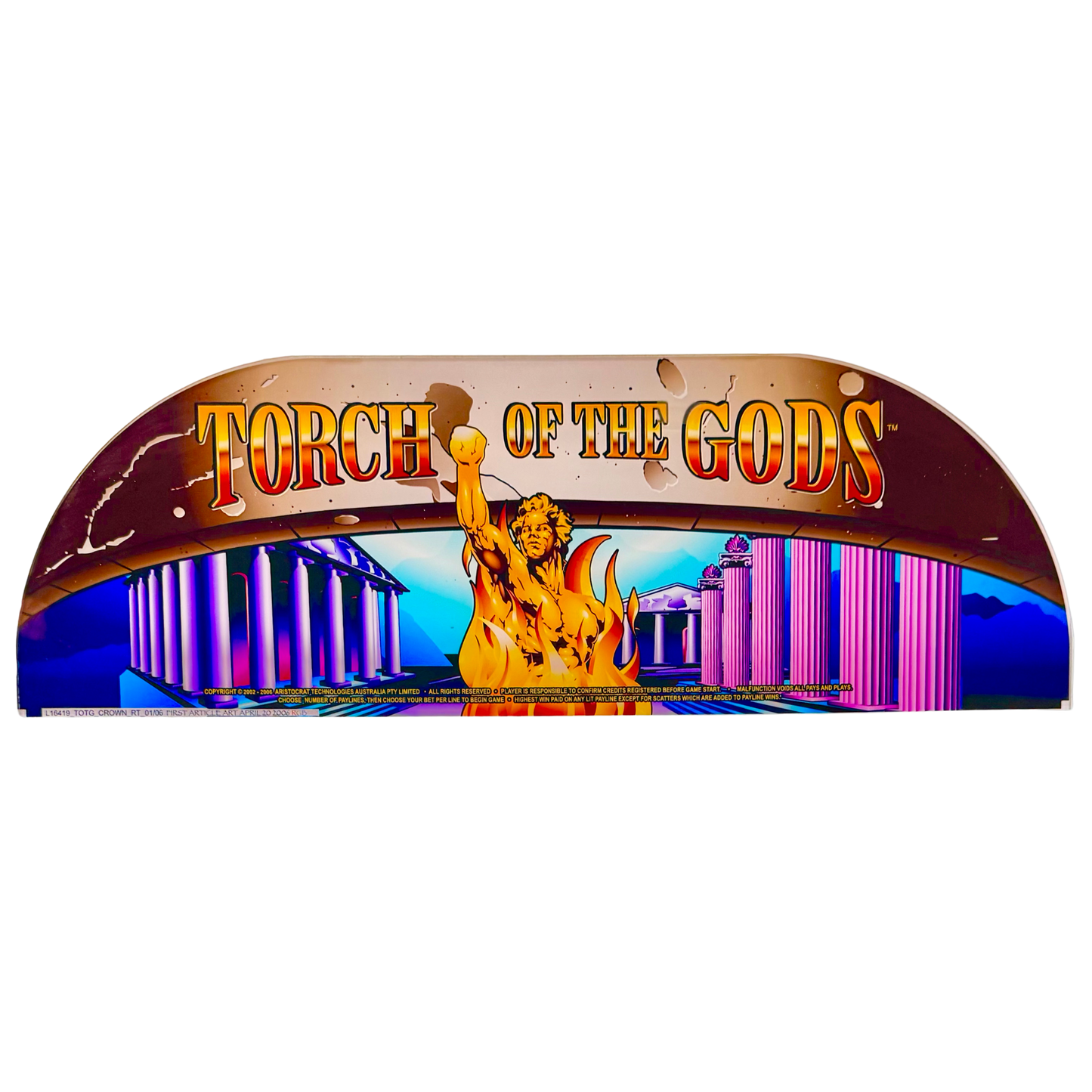 Torch Of The Gods Slot Retro Acrylic