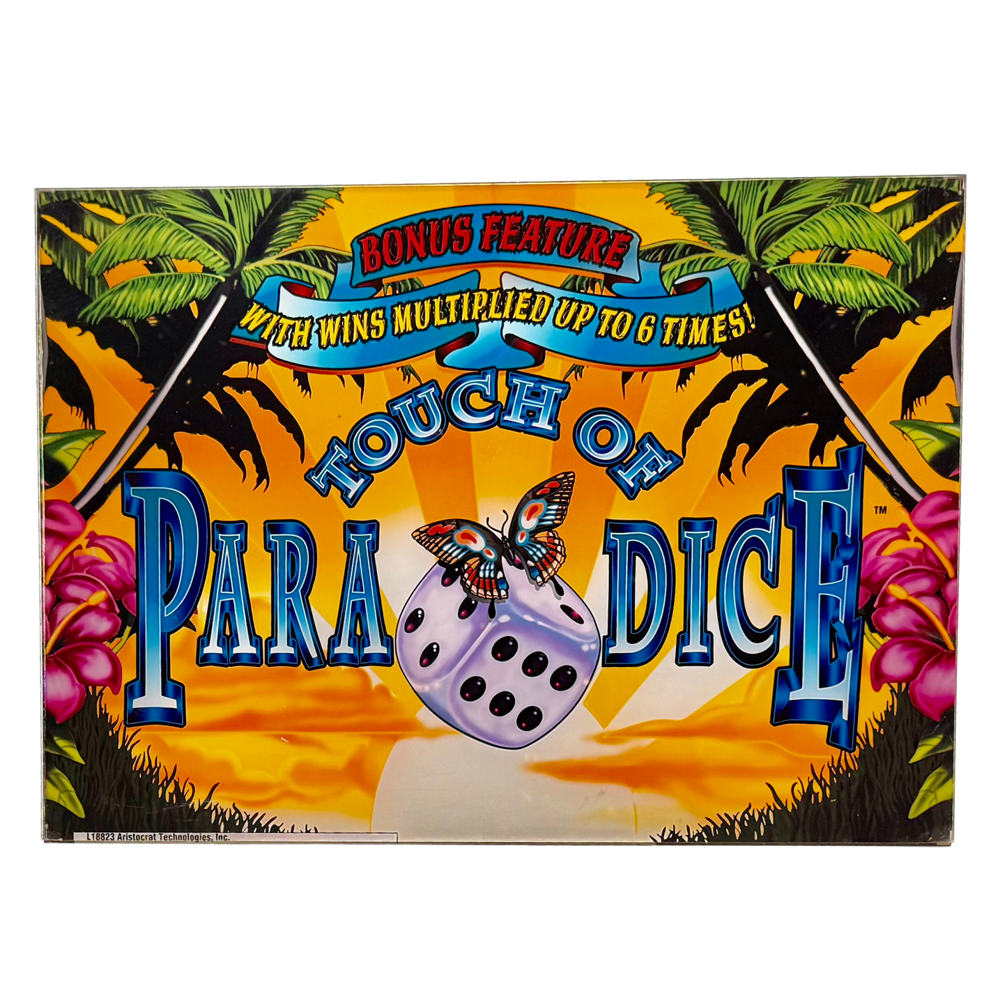 Touch Of Paradice Slot Retro Acrylic