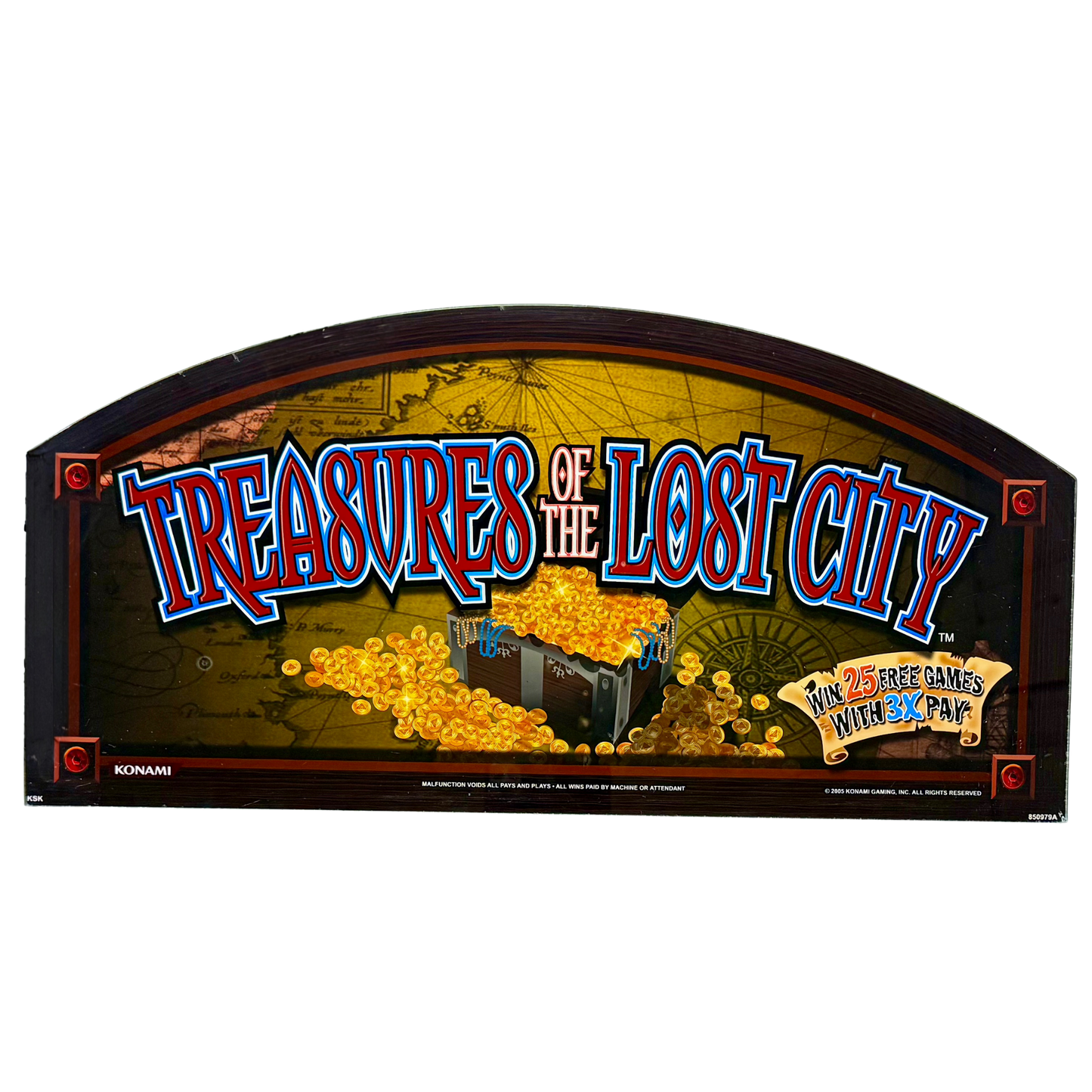 Treasures Of The Lost City Jumbo Slot Glass