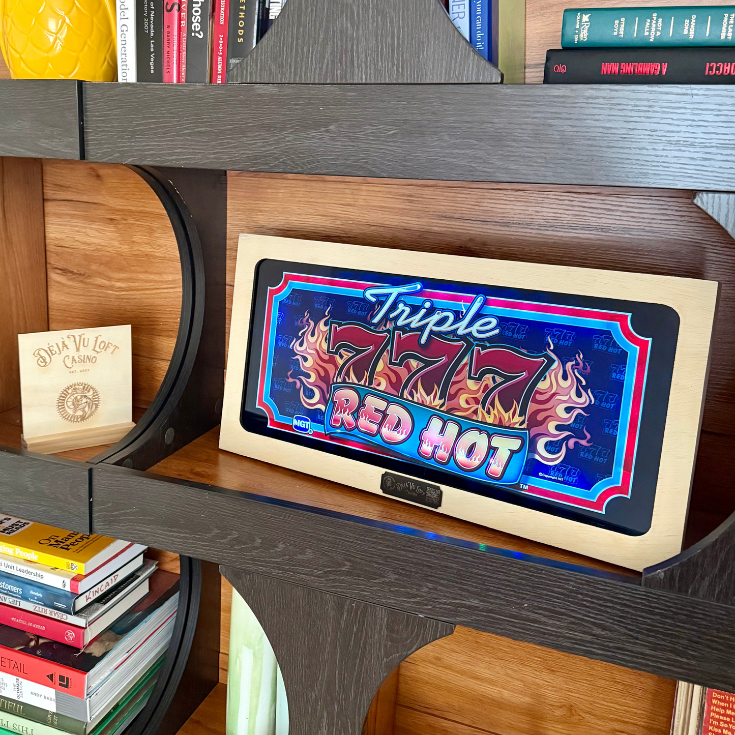 Triple 777 Red Hot Slot Glass