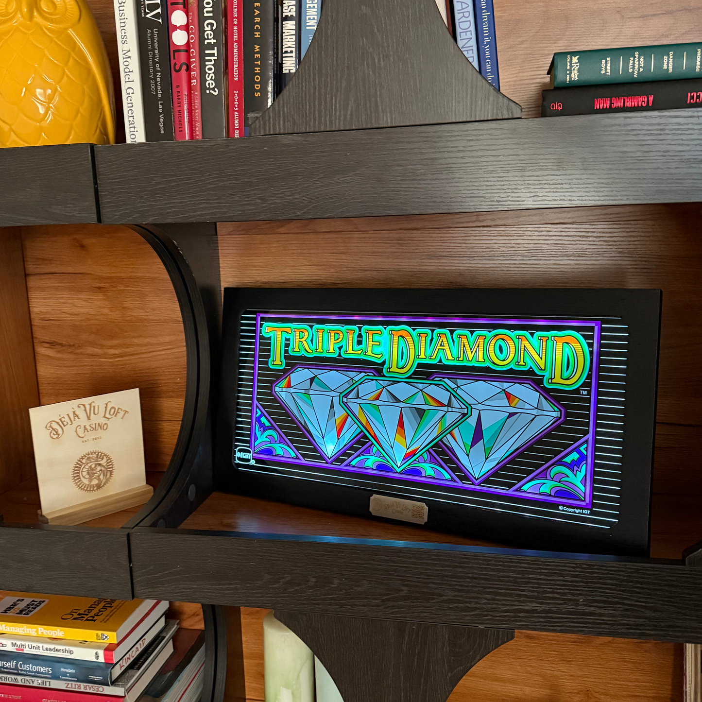 Triple Diamond Slot Glass