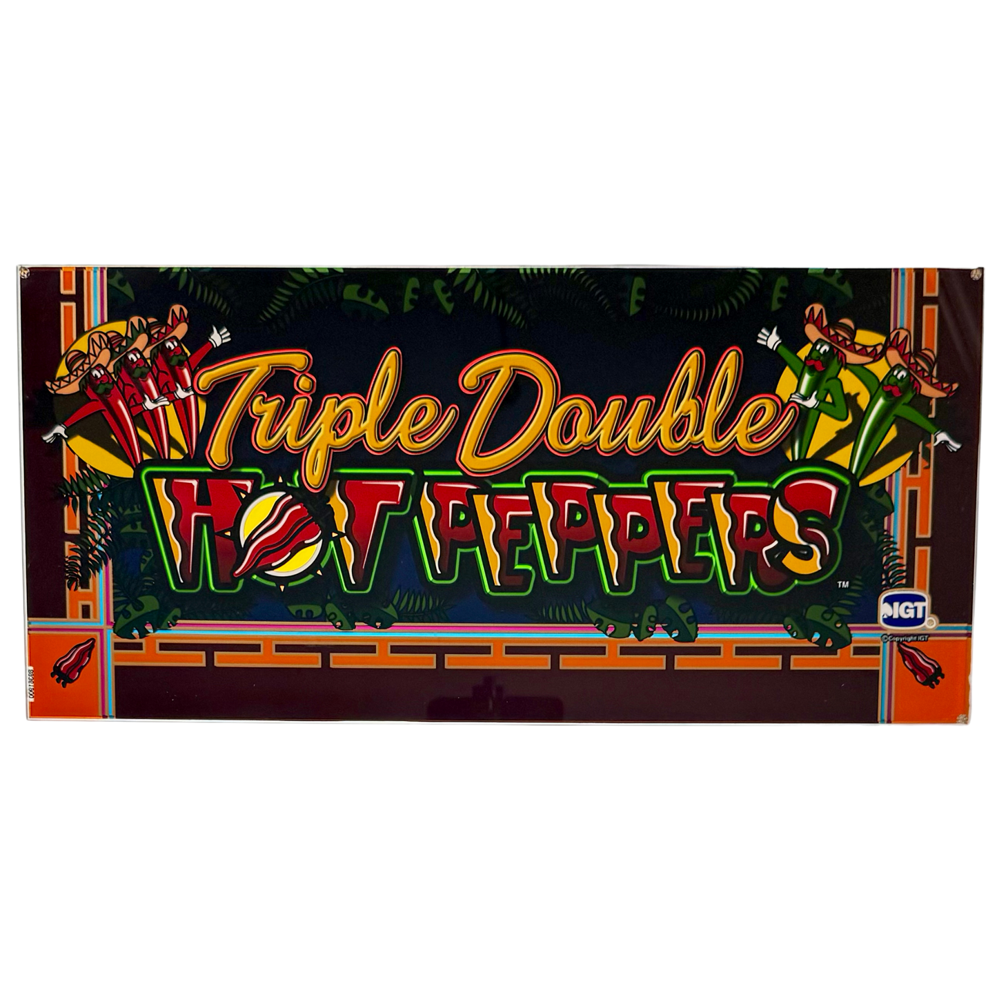 Triple Double Hot Peppers Slot Glass