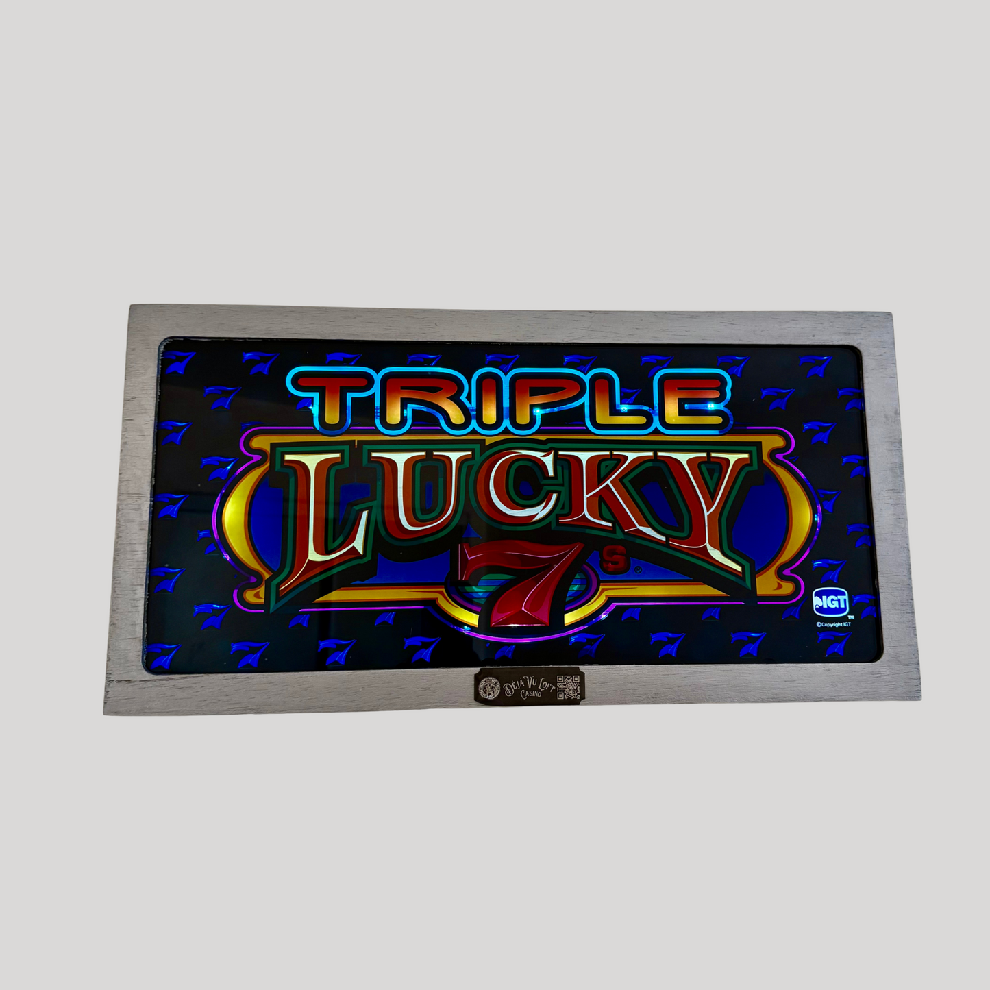 Triple Lucky 7s Slot Glass