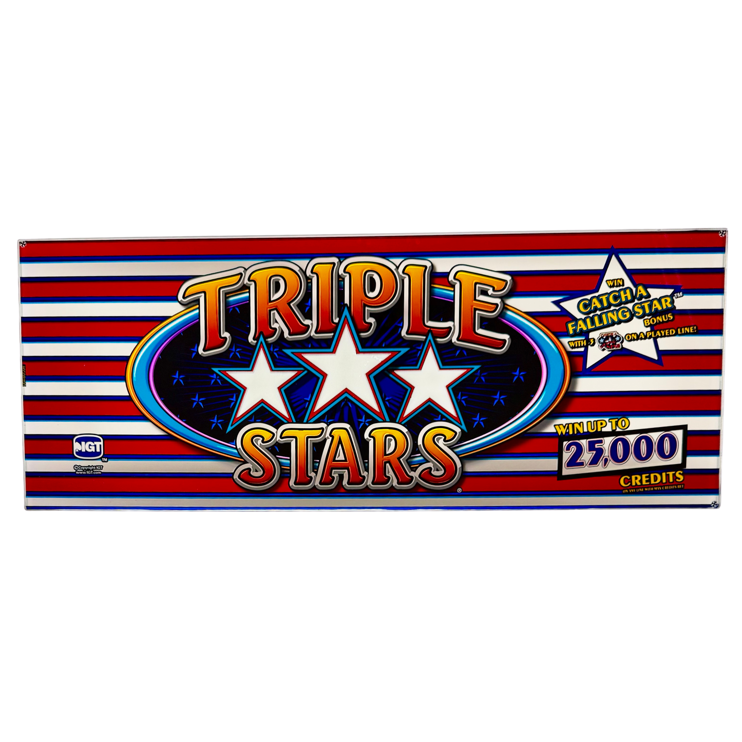 Triple Stars Slot Glass
