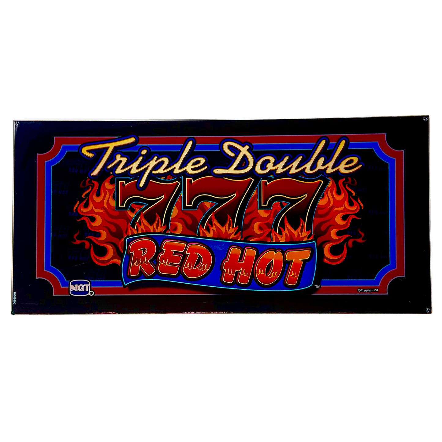 Triple Double 777 Red Hot Slot Glass