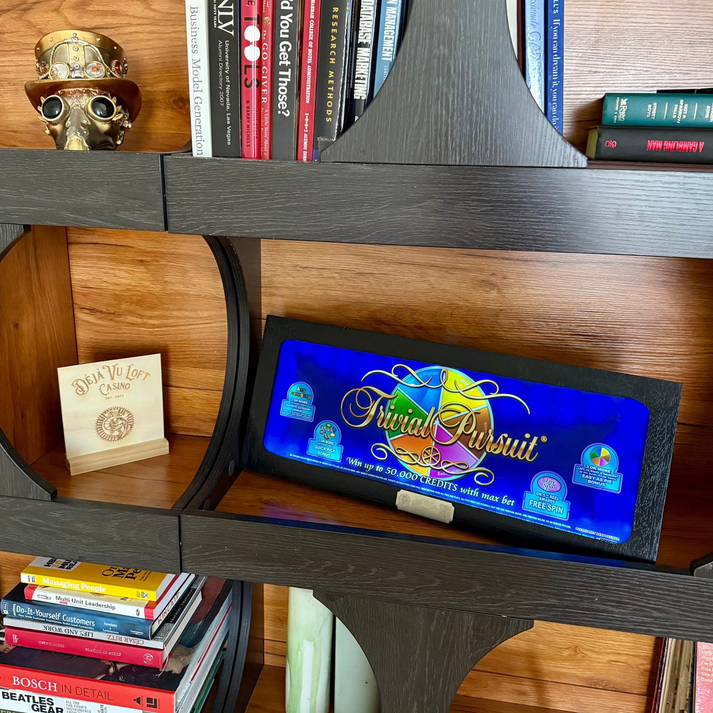 Trivial Pursuit Slot Glass
