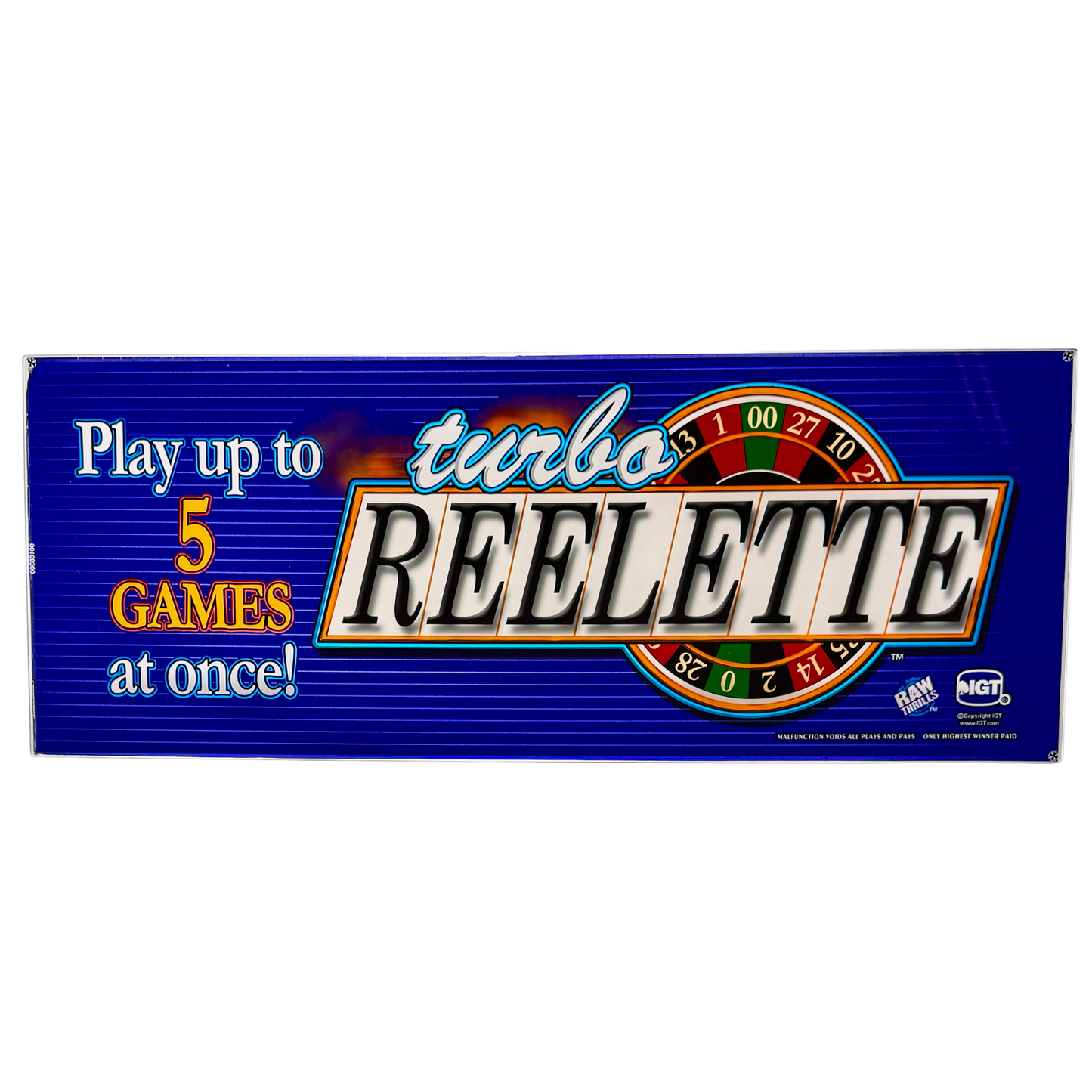 Turbo Reelette Slot Glass