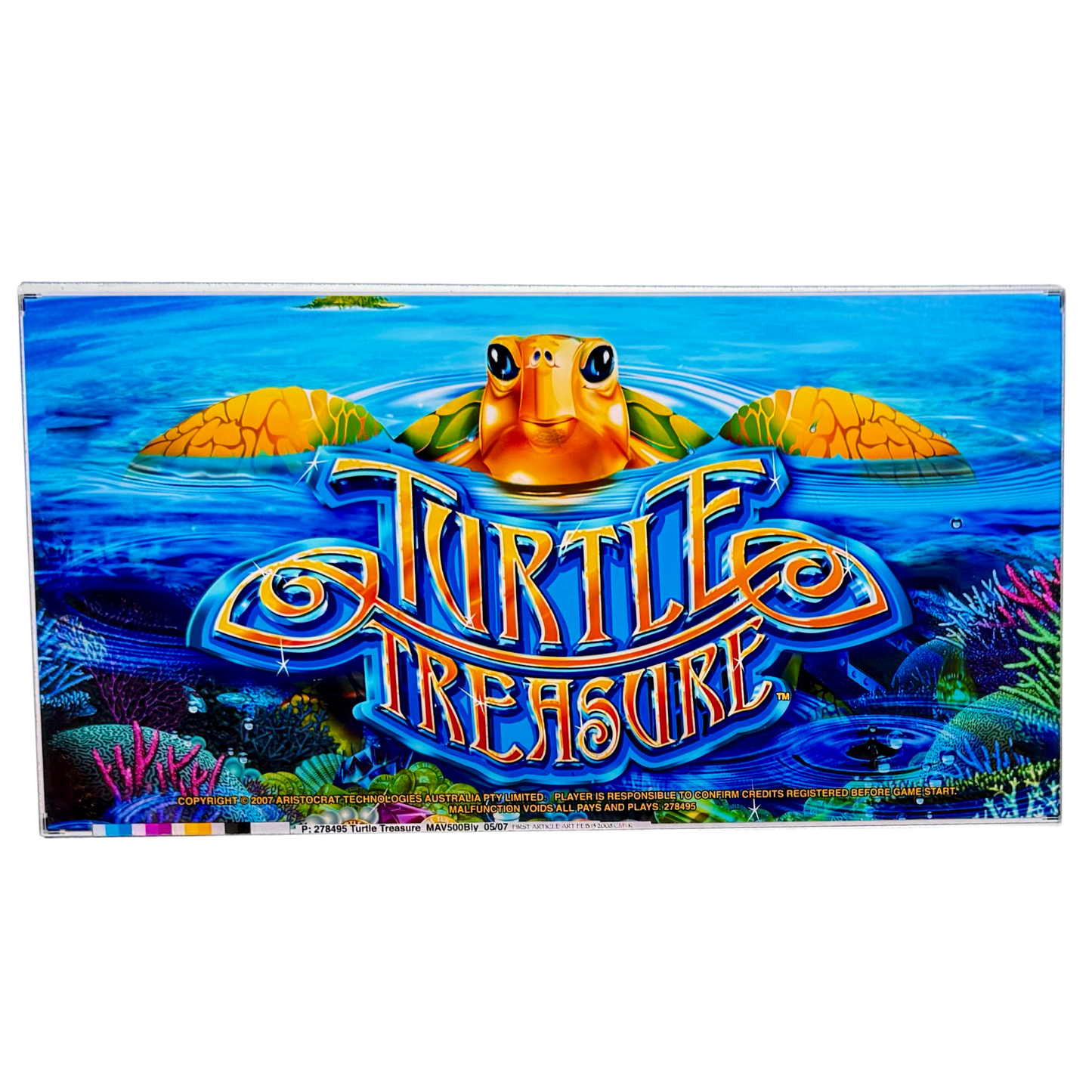 Turtle Treasure Slot Retro Acrylic