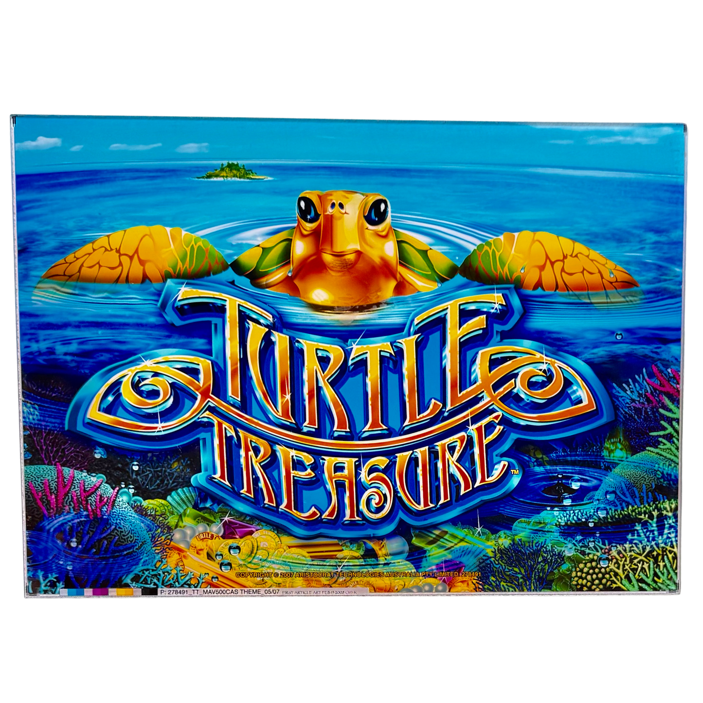 Turtle Treasure Slot Retro Acrylic