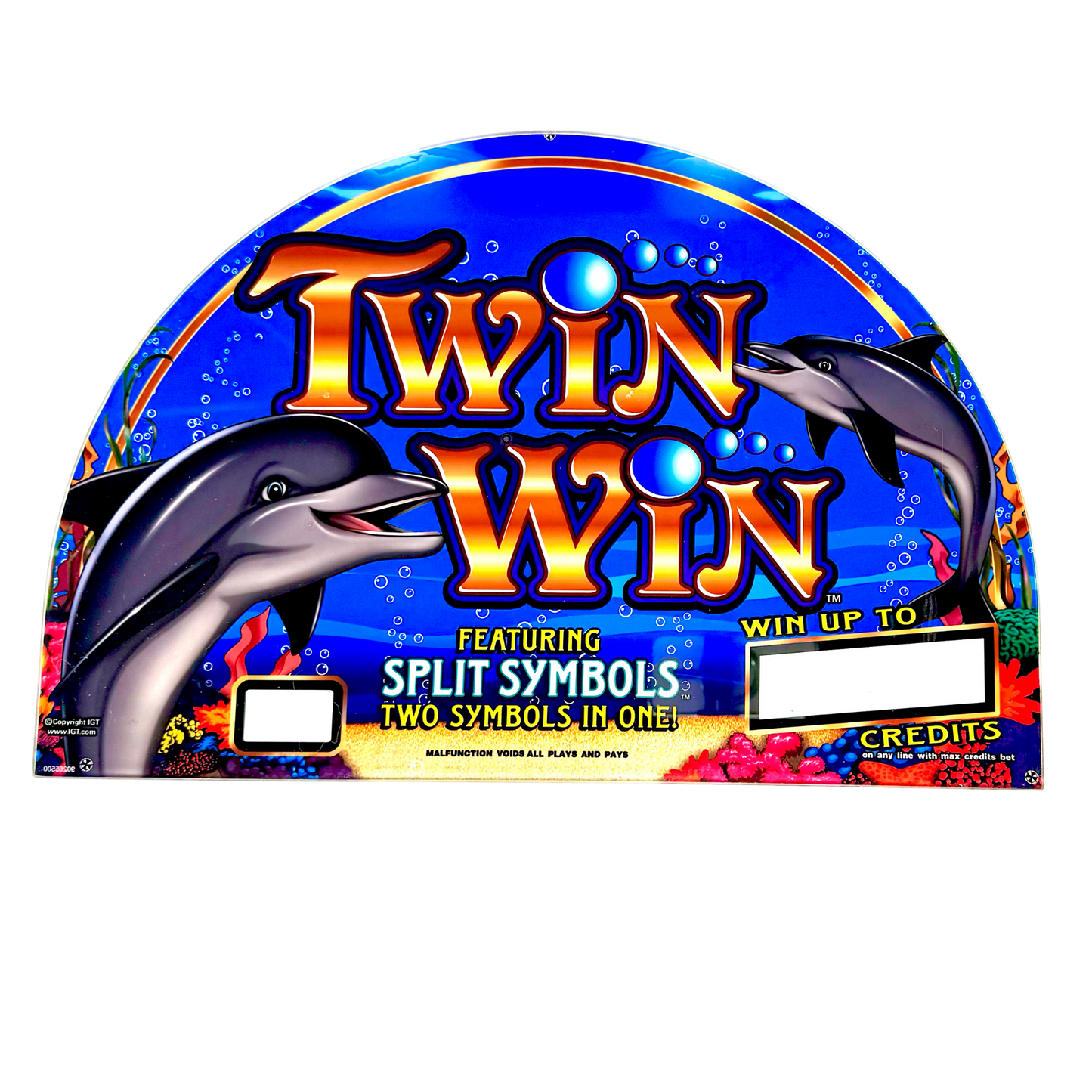 Twin Win Slot Glass