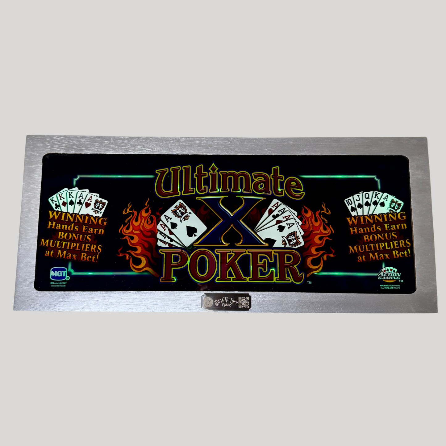 Ultimate X Poker Slot Glass