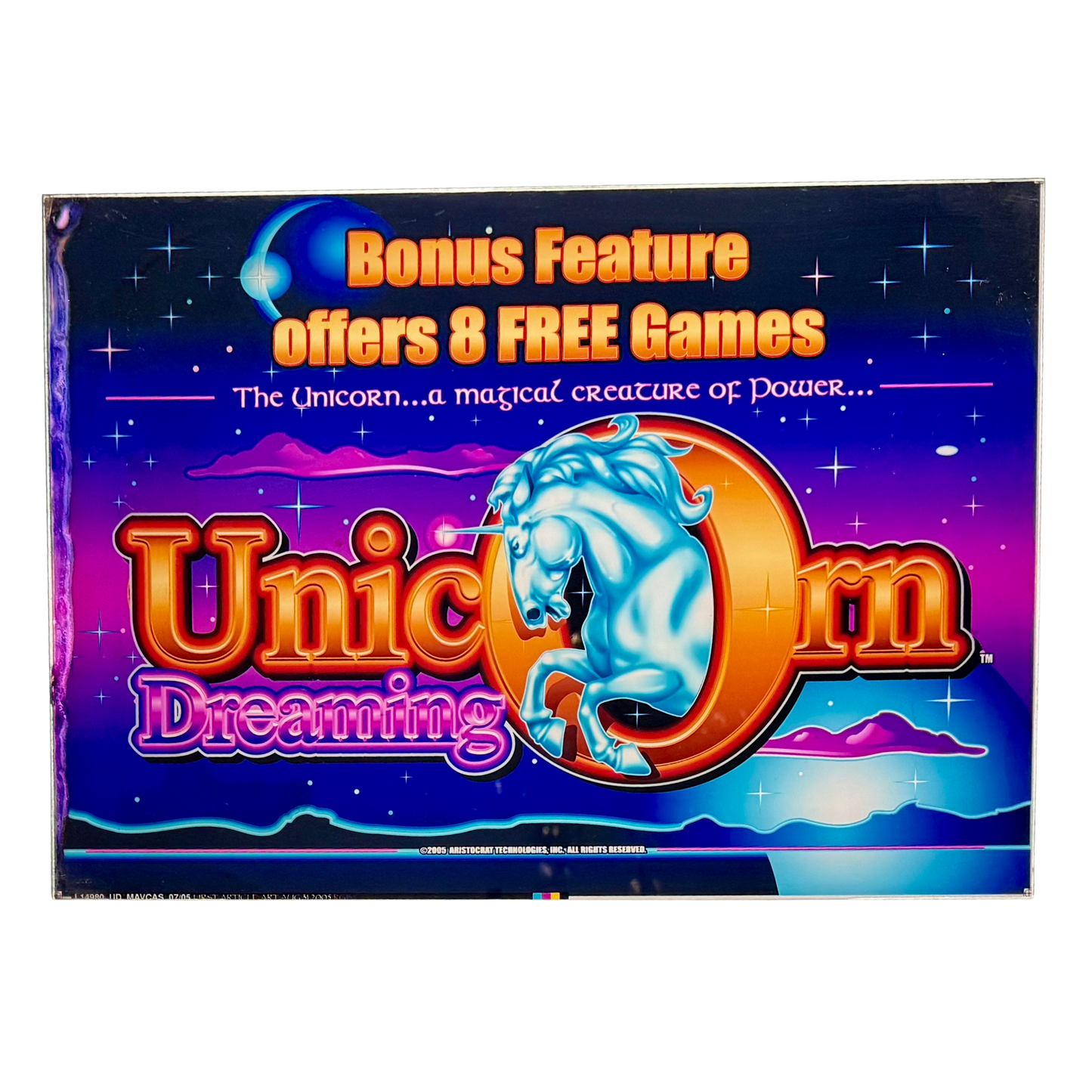 Unicorn Dreaming Slot Retro Acrylic