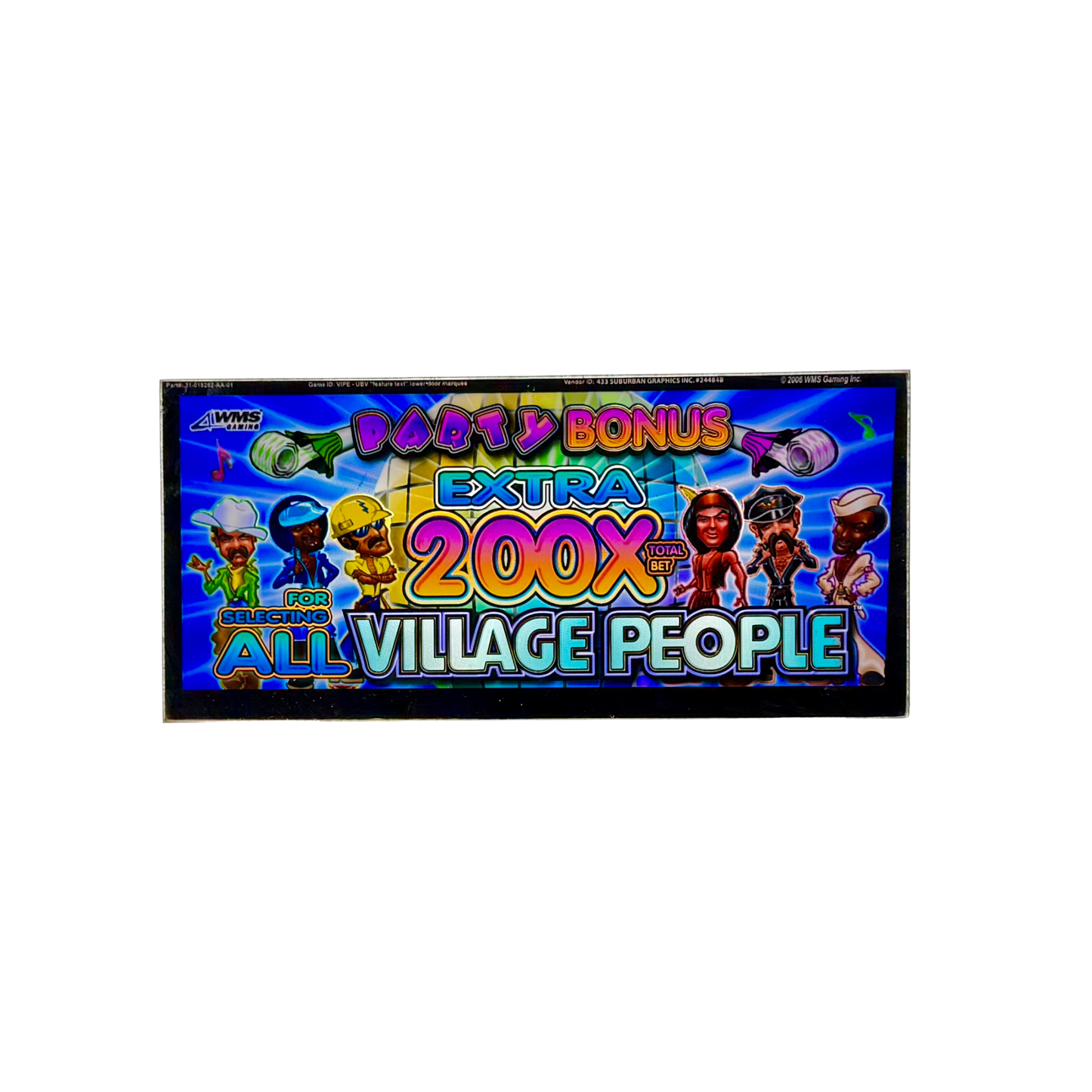 The Village People Slot Glass