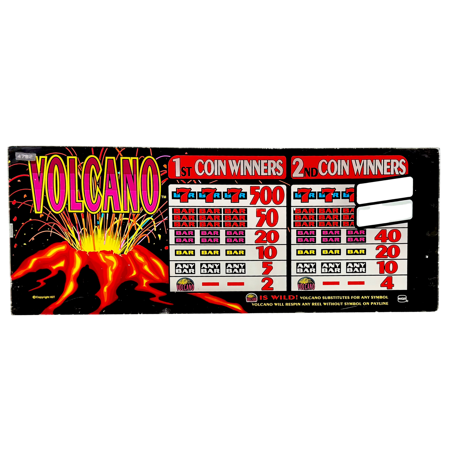 Volcano Slot Glass