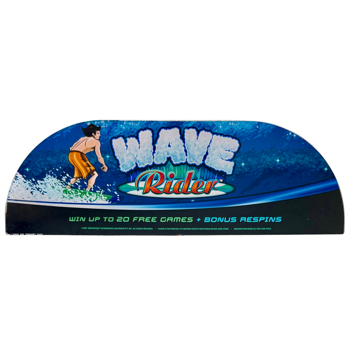 Wave Rider Slot Retro Acrylic