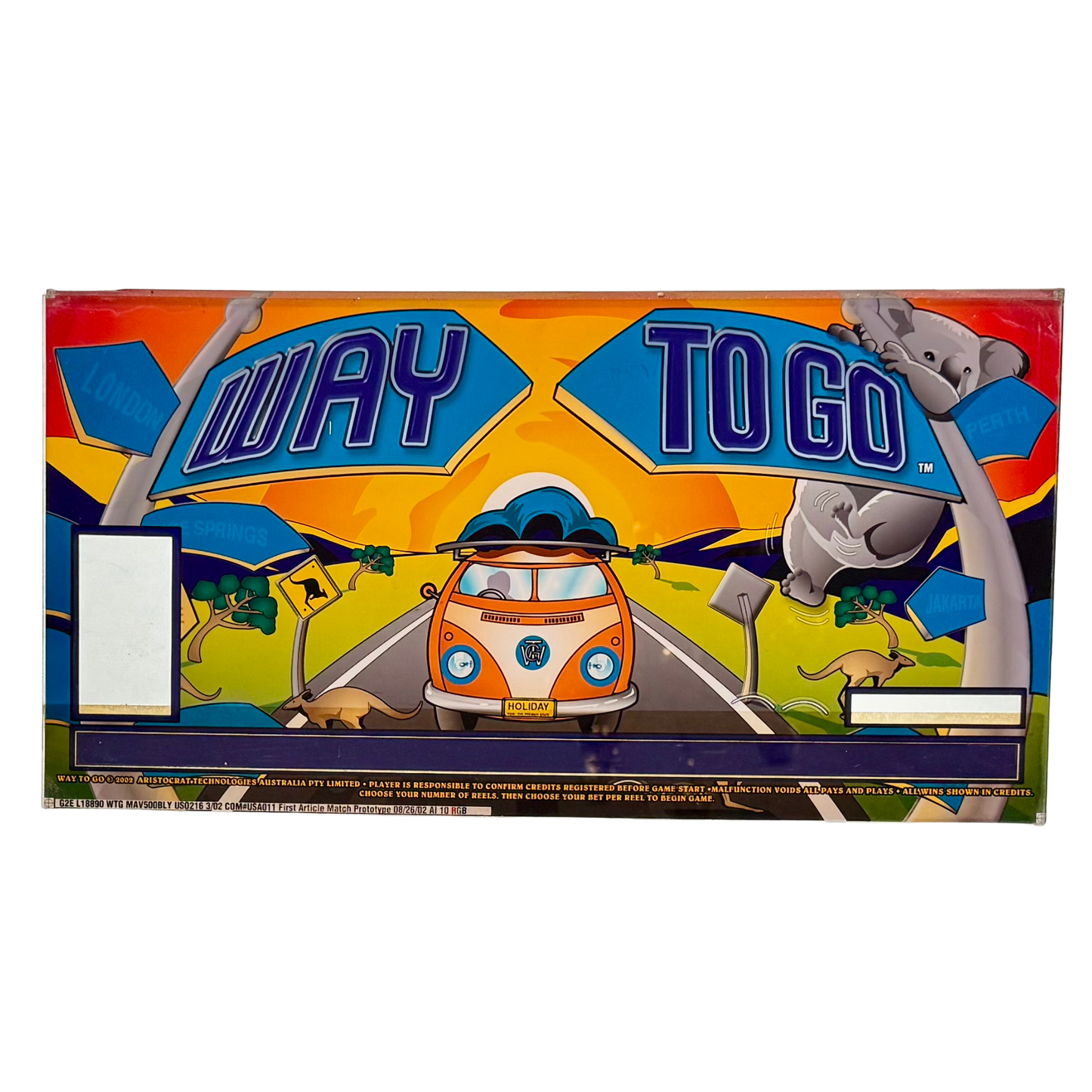 Way To Go Slot Retro Acrylic