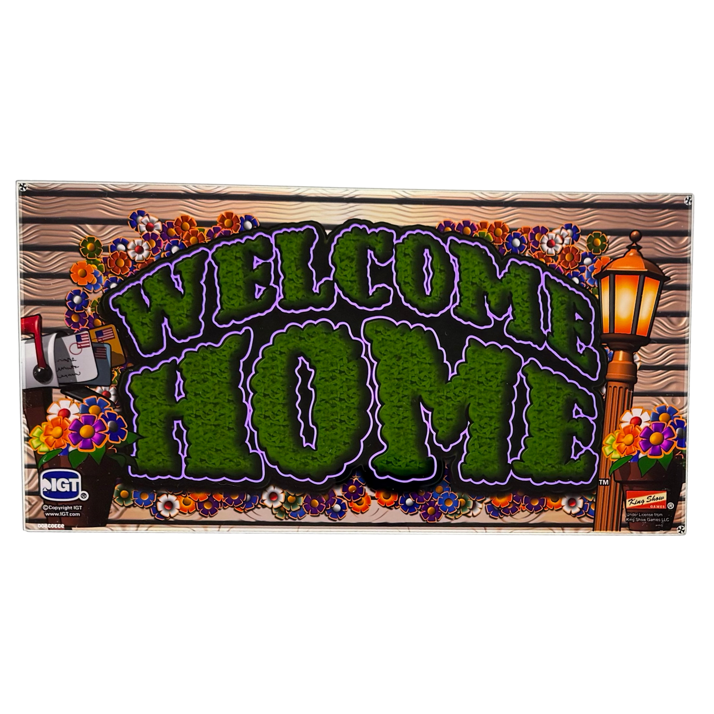 Welcome Home Slot Glass