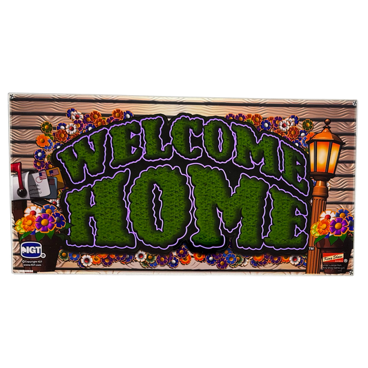 Welcome Home Slot Glass