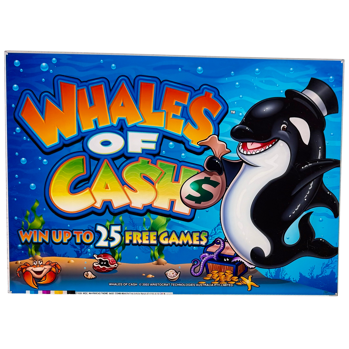 Whales Of Cash Slot Retro Acrylic
