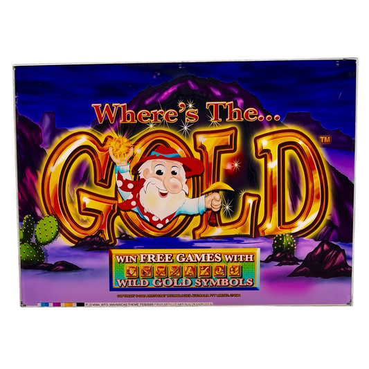 Where's The Gold Slot Retro Acrylic