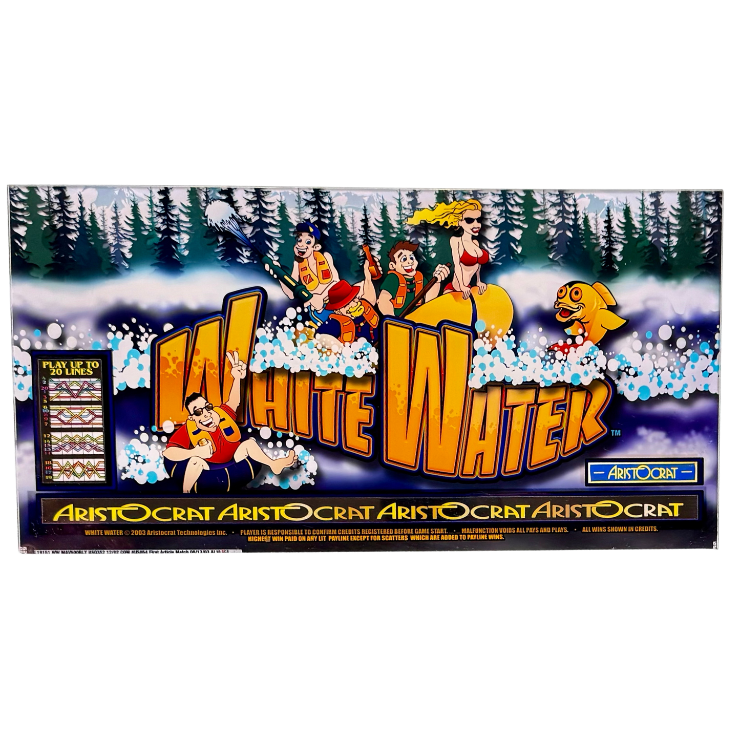 White Water Slot Retro Acrylic