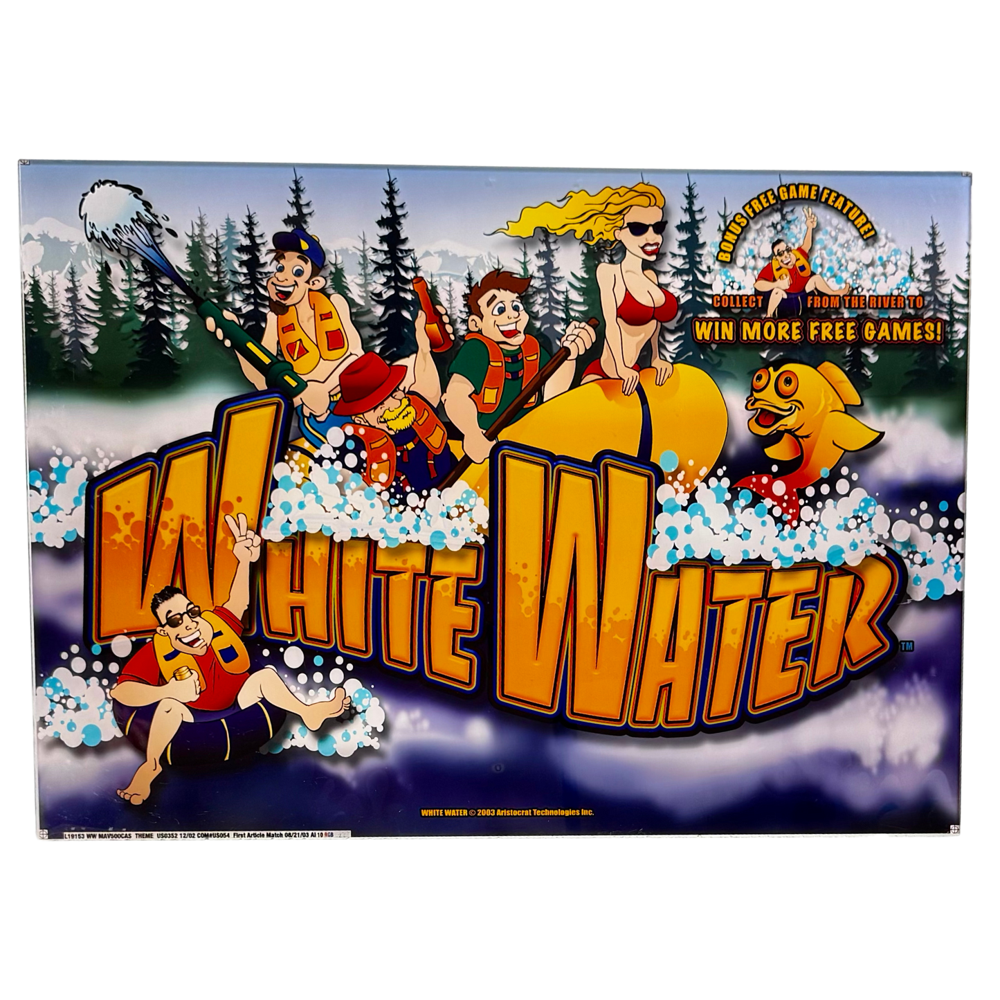 White Water Slot Retro Acrylic