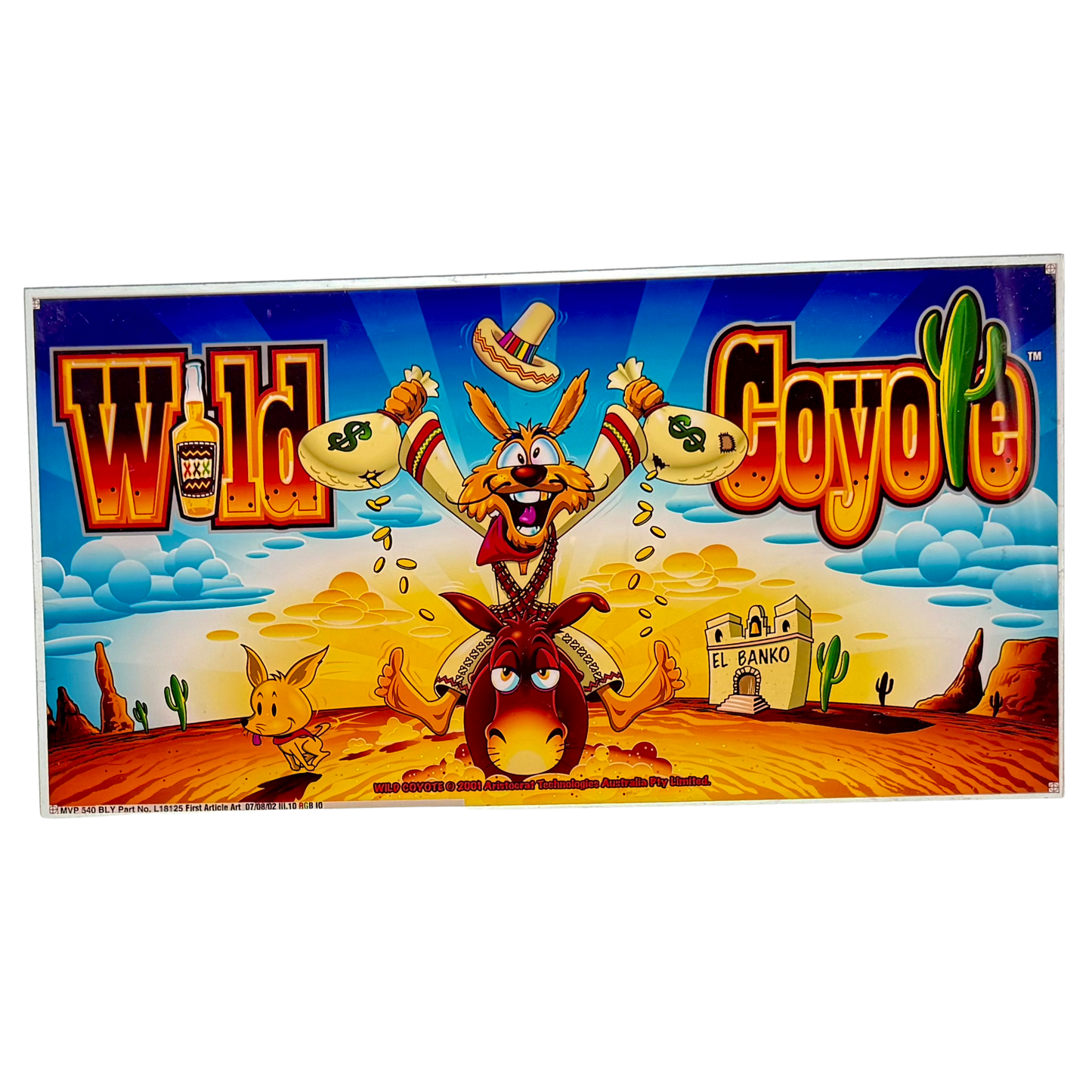 Wild Coyote Slot Retro Acrylic